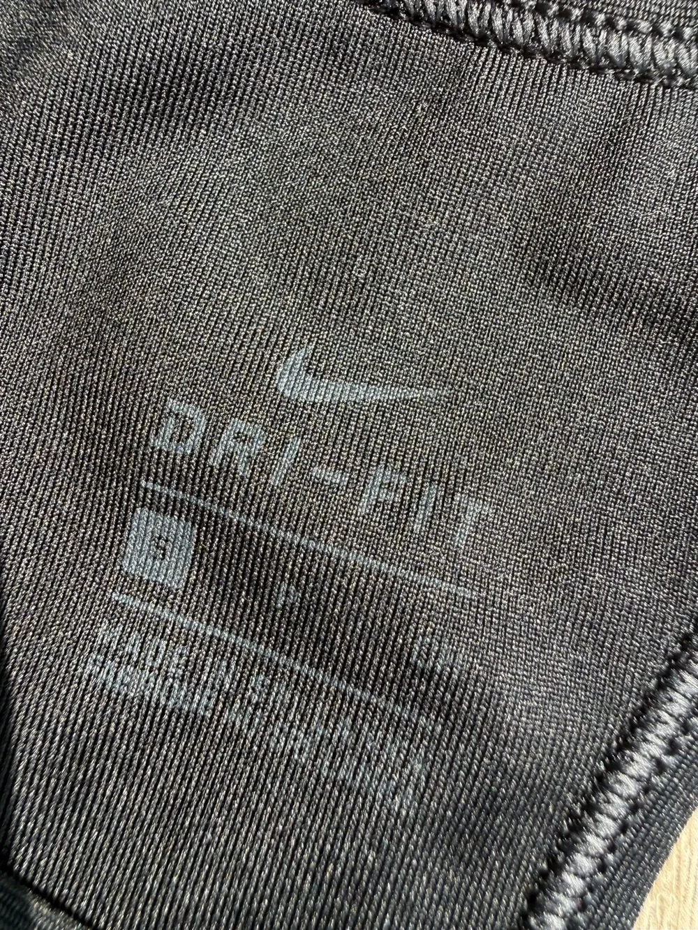 GUC, Nike Black Sports Bra with White Swoosh Racerback